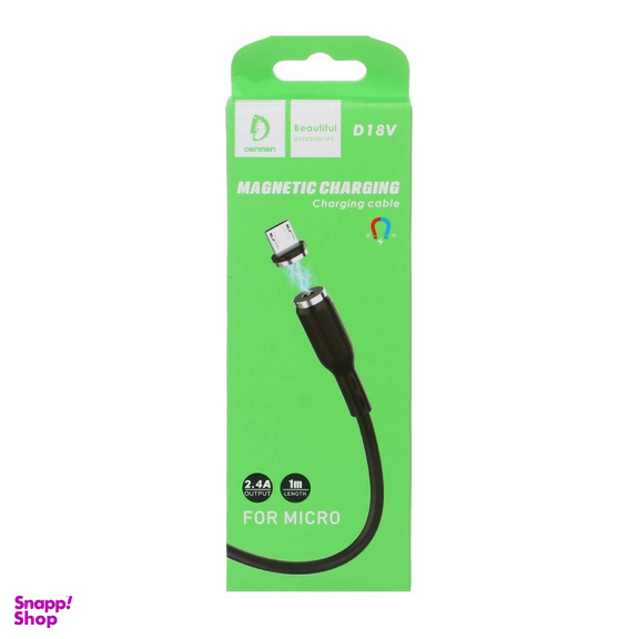 کابل تبدیل Usb به MicroUsb دنمن مدل D18V طول 1 متر