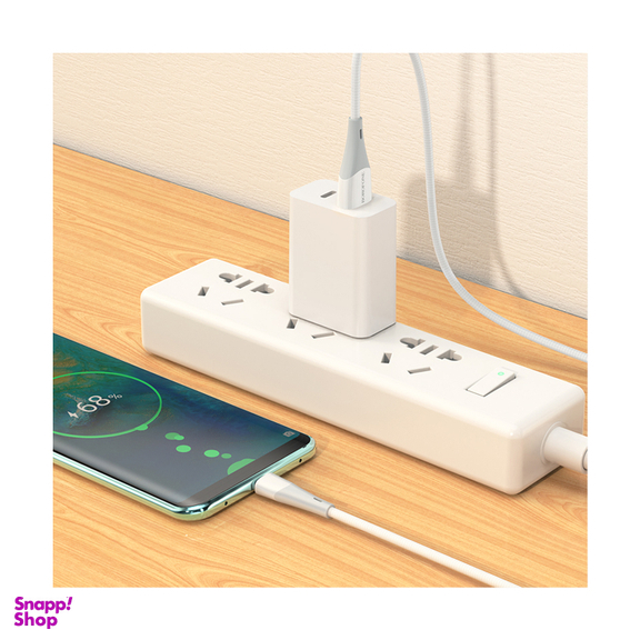 کابل تبدیل USB به USB-C بروفون مدل BX60 طول 1 متر