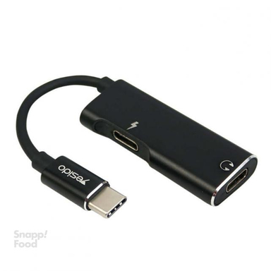 مبدل 1 به 2 USB-C یسیدو (Yesido) مدل YAU23