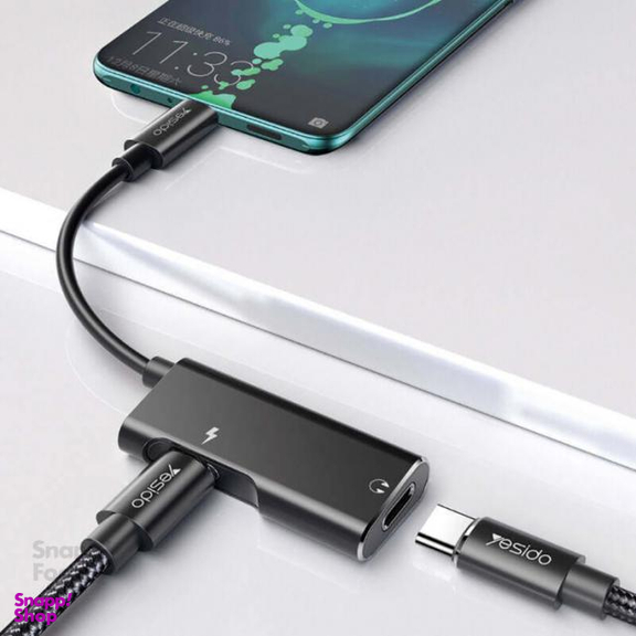 مبدل 1 به 2 USB-C یسیدو (Yesido) مدل YAU23