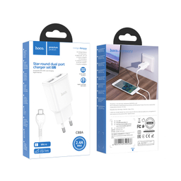 شارژر دیواری هوکو مدل C88A به همراه کابل MICROUSB