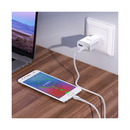 شارژر دیواری هوکو مدل C88A به همراه کابل MICROUSB