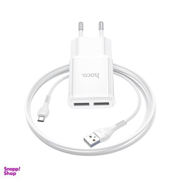 شارژر دیواری هوکو مدل C88A به همراه کابل MICROUSB