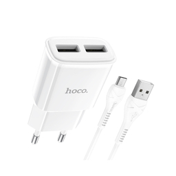 شارژر دیواری هوکو مدل C88A به همراه کابل MICROUSB