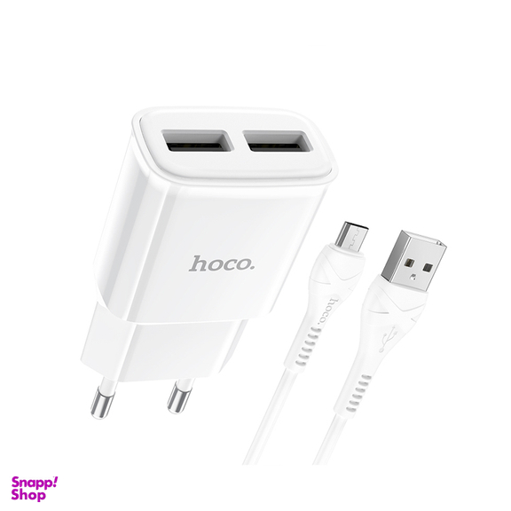 شارژر دیواری هوکو مدل C88A به همراه کابل MICROUSB