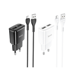شارژر دیواری هوکو مدل C88A به همراه کابل MICROUSB