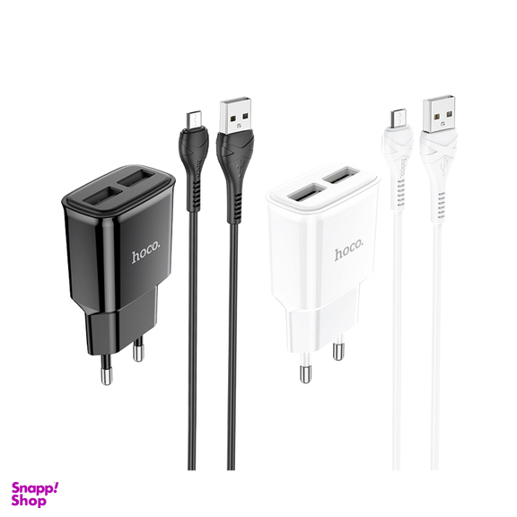 شارژر دیواری هوکو مدل C88A به همراه کابل MICROUSB