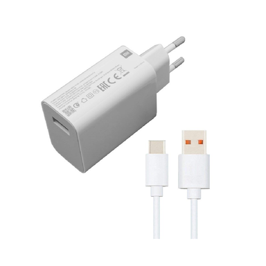 شارژر دیواری 33 وات شیائومی مدل MDY-11-EZ به همراه کابل USB-C