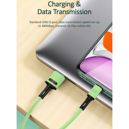 کابل تبدیل USB به لایتنینگ یوسمز مدل US-SJ434 U35 طول 1 متر