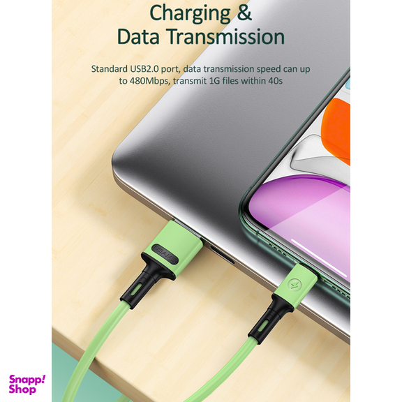 کابل تبدیل USB به لایتنینگ یوسمز مدل US-SJ434 U35 طول 1 متر