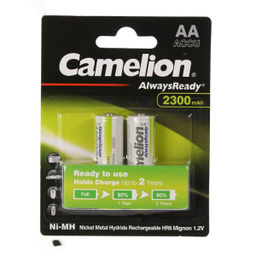 باتری قلمی قابل شارژ کملیون (Camelion) مدل Always Ready بسته 2 عددی