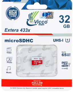 کارت حافظه microSDHC ویکومن مدل 433X کلاس 10 استاندارد ظرفیت 32 گیگابایت
