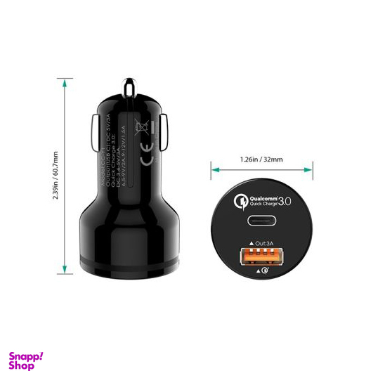 شارژر فندکی آکی (Aukey) مدل CC-Y1