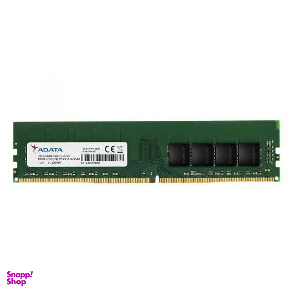 رم کامپیوتر DDR4 تک کاناله 3200 مگاهرتز CL22 ای دیتا (Adata) مدل PC4.25600 ظرفیت 8 گیگابایت