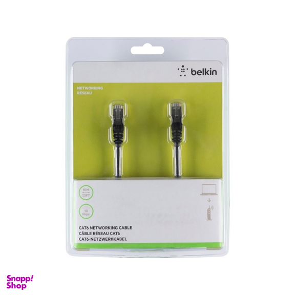 کابل شبکه Cat6 بلکین مدل A3L981bt10MBKHS