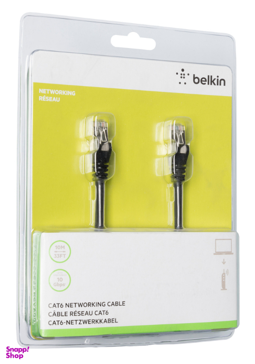 کابل شبکه Cat6 بلکین مدل A3L981bt10MBKHS