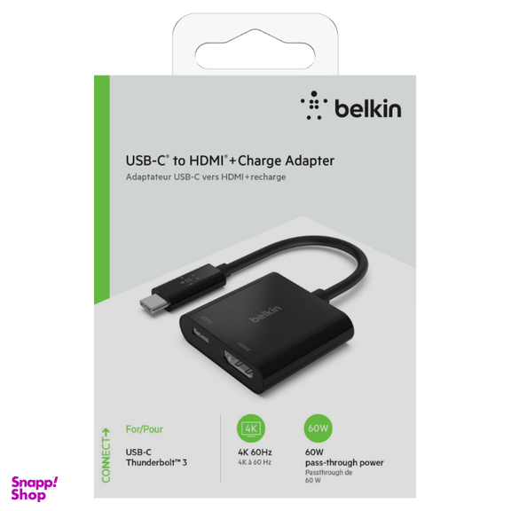 مبدل USB-C به HDMI بلکین مدل AVC002btBK