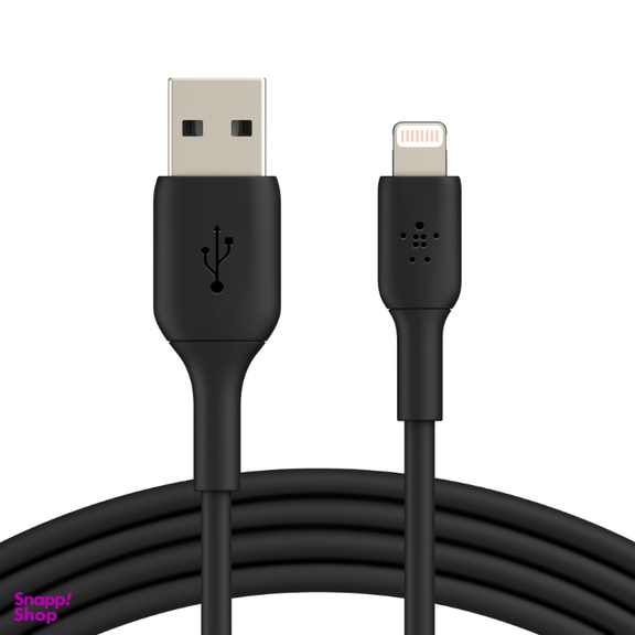 کابل تبدیل USB-A به لایتنینگ بلکین مدل CAA001bt1MBK2PK طول 1 متر مجموعه 2 عددی