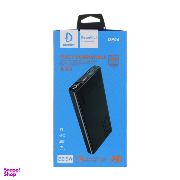شارژر همراه دنمن مدل DP06 ظرفیت 10000 میلی آمپر