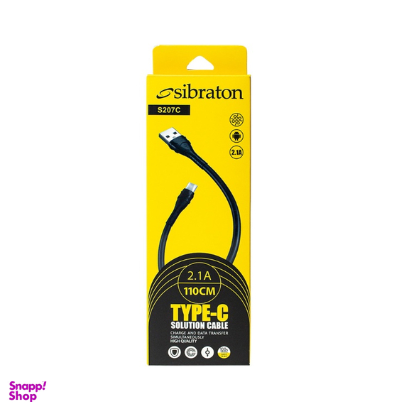 کابل تبدیل USB به Type-C سیبراتون (Sibraton) مدل S207c طول 1.1 متر