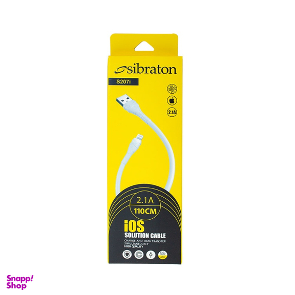 کابل تبدیل USB به لایتنینگ سیبراتون مدل S207i طول 1.1 متر