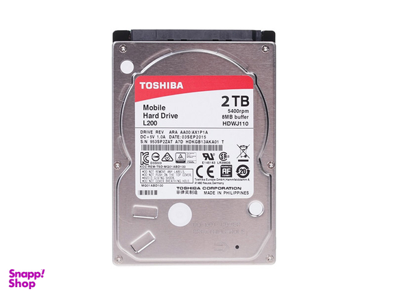 هارد دیسک اینترنال توشیبا (Toshiba) مدل L200 ظرفیت 2 ترابایت