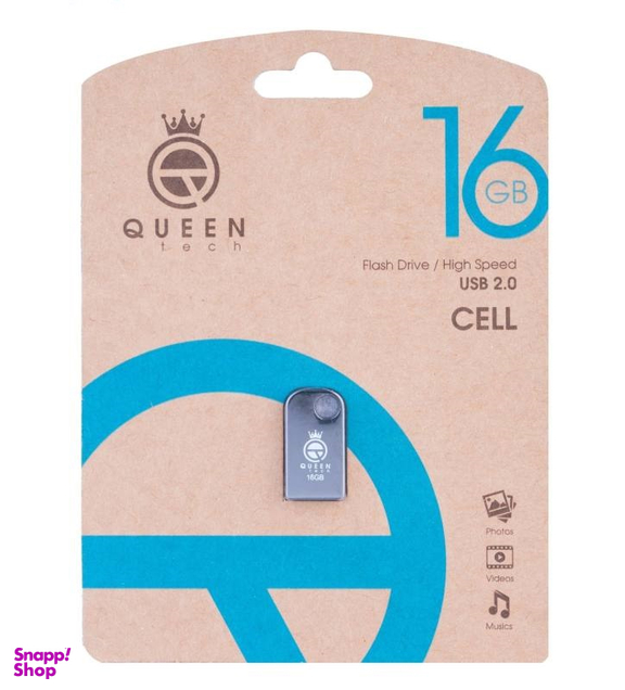 فلش مموری کویین تک (Queen Tech) مدل Cell ظرفیت 16 گیگا بایت