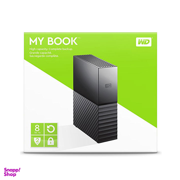 هارددیسک اکسترنال وسترن دیجیتال مدل My Book Desktop ظرفیت 8 ترابایت