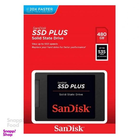 هارد SSD اینترنال سن دیسک (Sandisk) مدل SSD Plus ظرفیت 480 گیگا بایت