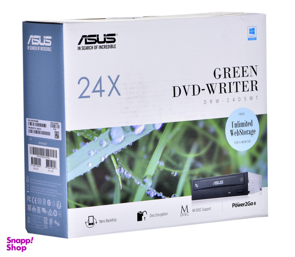 درایو Dvd اینترنال ایسوس (Asus) مدل Drw-24D5Mt جعبه دار
