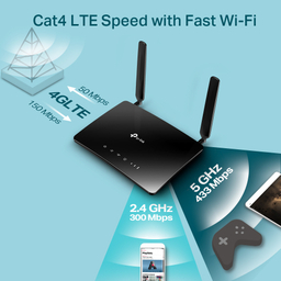 مودم روتر بی سیم 4G Lte تی پی لینک (Tp-Link) مدل Archer Mr200.Ac750-Ver-4