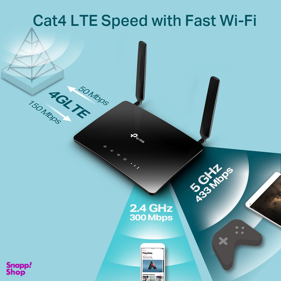 مودم روتر بی سیم 4G Lte تی پی لینک (Tp-Link) مدل Archer Mr200.Ac750-Ver-4