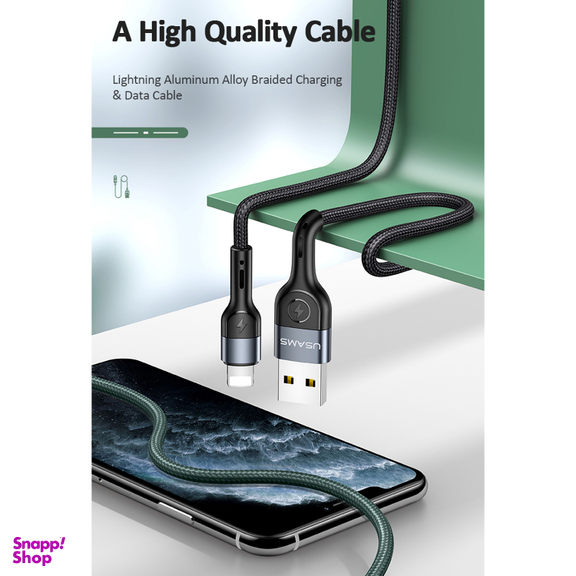 کابل تبدیل USB به لایتنینگ یوسمز (USAMS) مدل SJ448 U55 طول 1 متر