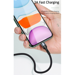 کابل تبدیل USB به لایتنینگ یوسمز (USAMS) مدل SJ448 U55 طول 1 متر