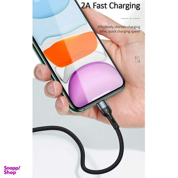 کابل تبدیل USB به لایتنینگ یوسمز (USAMS) مدل SJ448 U55 طول 1 متر