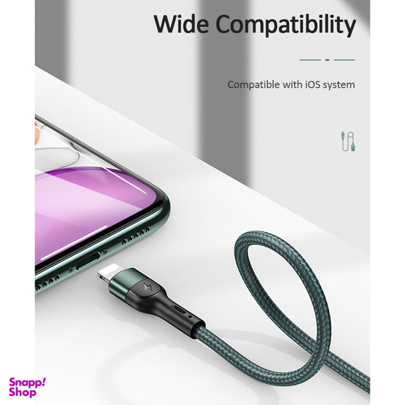 کابل تبدیل USB به لایتنینگ یوسمز (USAMS) مدل SJ448 U55 طول 1 متر