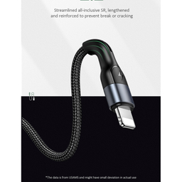 کابل تبدیل USB به لایتنینگ یوسمز (USAMS) مدل SJ448 U55 طول 1 متر