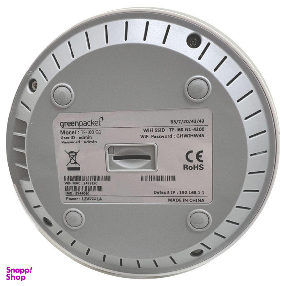 مودم 4G.TD-LTE ایرانسل (Irancell) مدل TF-i60 G1 به همراه سیم دوقلو و 300 گیگا بایت اینترنت 6 ماهه