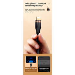 کابل تبدیل USB به لایتنینگ یوسمز (USAMS) مدل SJ487 U64 طول 1 متر