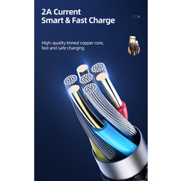 کابل تبدیل USB به لایتنینگ یوسمز (USAMS) مدل SJ487 U64 طول 1 متر
