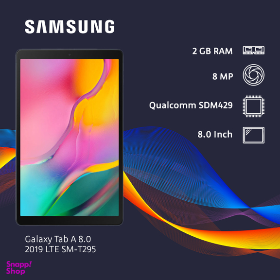 تبلت سامسونگ (Samsung) مدل Galaxy Tab A 8.0 2019 Lte Sm-T295 ظرفیت 32 گیگا بایت
