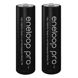 باتری قلمی قابل شارژ پاناسونیک مدل Eneloop Pro با ظرفیت 2550 میلی آمپر ساعت بسته‌ 2 عددی