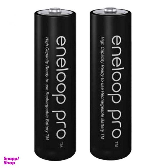 باتری قلمی قابل شارژ پاناسونیک مدل Eneloop Pro با ظرفیت 2550 میلی آمپر ساعت بسته‌ 2 عددی