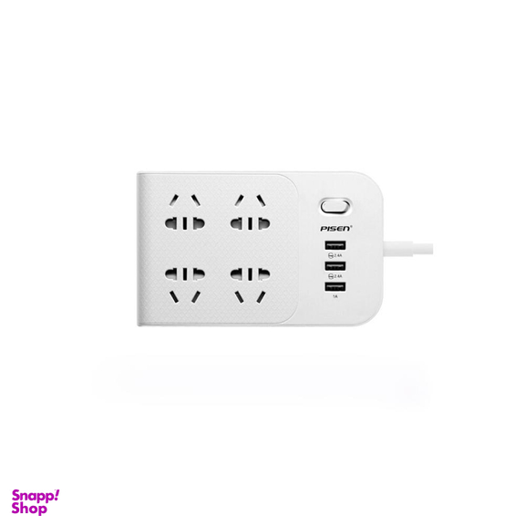 شارژر و چند راهی برق با 3 خروجی USB پایزن