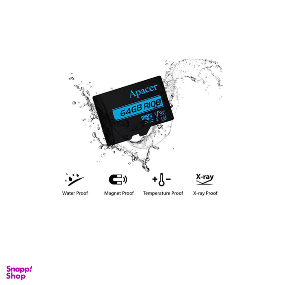 ظرفیت 128گیگابایت UHS-I U3 V30 مدل (Apacer)اپیسر MicroSDXC کارت حافظه