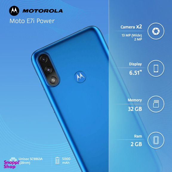 گوشی موبایل موتورولا (Motorola) مدل Moto E7I Power دو سیم کارت ظرفیت 32 گیگابایت و رم 2 گیگابایت