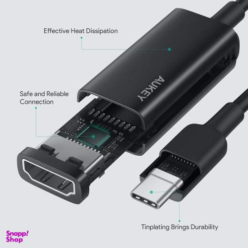 کابل تبدیل HDMI به تایپ سی آکی (Aukey) مدل CB-A29