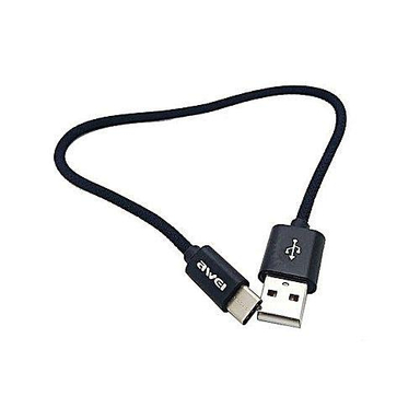 کابل شارژ کوتاه USB به تایپ سی اوی (Awei) مدل Cl-85 طول 30 سانتی متر