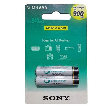 باتری شارژی نیم قلمی سونی (Sony) ظرفیت 900 میلی آمپر
