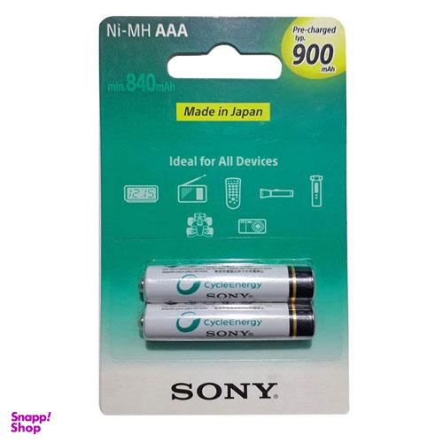 باتری شارژی نیم قلمی سونی (Sony) ظرفیت 900 میلی آمپر
